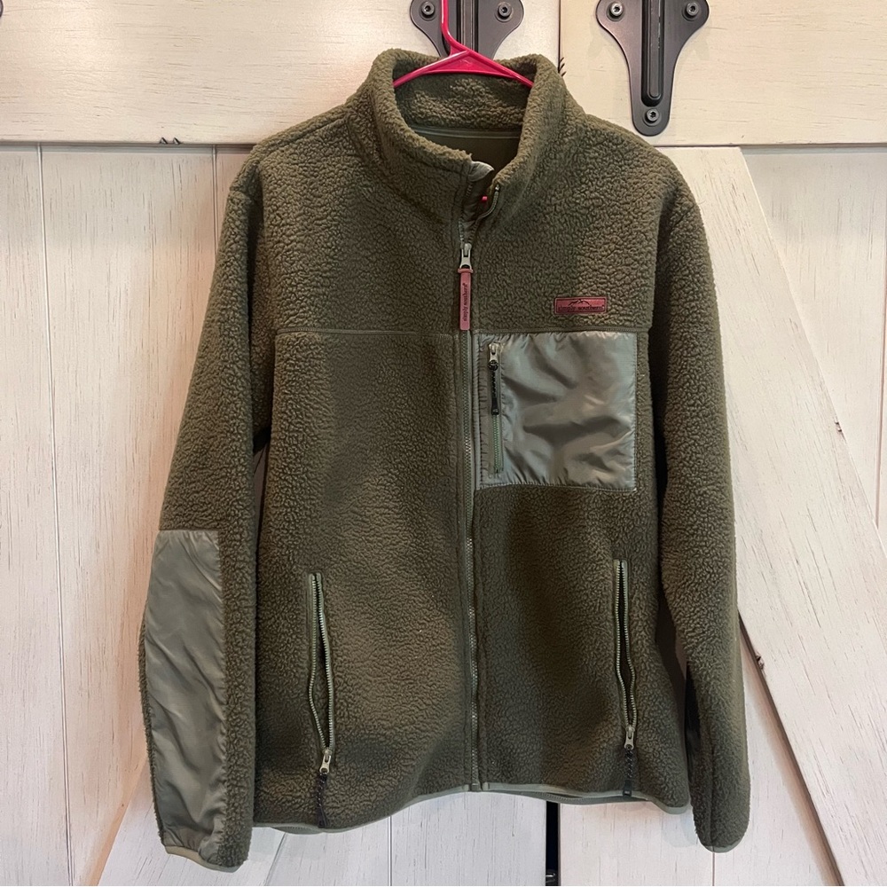 Simply Southern Olive Green Fleece Jacket Size Medium